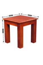 Premium Solid Teak Wood Stool – 30×30×30 CM – Multipurpose Strong & Durable Wooden Stool for Home & Office - Image 2