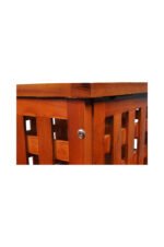 Premium Treated Mahogany Laundry Box – Full Assembled Wooden Clothes Hamper with Ventilated Lattice Design - Image 9