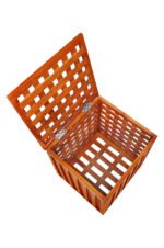 Premium Treated Mahogany Laundry Box – Full Assembled Wooden Clothes Hamper with Ventilated Lattice Design - Image 2